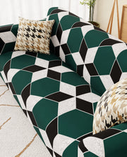 Lukzer Polyester Sofa Cover - Honeycomb (SC-040-01)