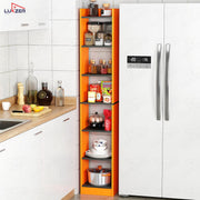 Lukzer 6 Layer Dual Tone Engineered Wood Bookshelf Multipurpose Rack (MR-005/Lavamist)