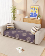 Lukzer Reversible Quilted Sofa Mat Sapphire Bloom (SC-182-01)