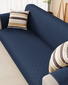 Lukzer Quilted Sofa Mat Midnight Blue (SC-191-01)
