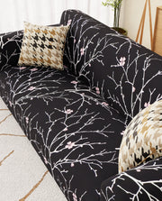 Lukzer Polyester Sofa Cover - Black Stem (SC-001-01)