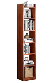 Lukzer 6 Layer Engineered Wood Bookshelf Multipurpose Rack (MR-005/Oak Brown)