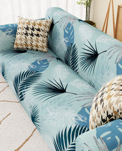Lukzer Polyester Sofa Cover Light Blue (SC-008-01)