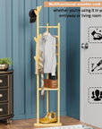 Triangular Bamboo Coat Rack | (Natural Color/34x34x110cms)