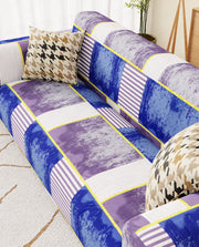 Lukzer Polyester Sofa Cover - Multi Patch (SC-042-01)
