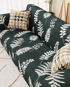 Lukzer Polyester Sofa Cover Leaf Stem (SC-007-01)