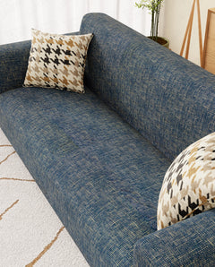 Lukzer Polyester Sofa Cover  Yellow Lining (SC-025-01)