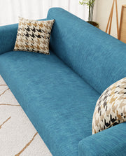 Lukzer Polyester Sofa Cover Blue Lining (SC-022-01)