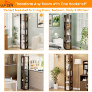 Lukzer Engineered Wood Multipurpose Bookshelf & Storage Organiser (MR-019/Wenge)