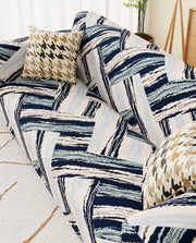 Lukzer Polyester Sofa Cover Blue Weave (SC-050-01)