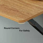 Lukzer Multi-purpose Engineered Wood Wall Mounted Foldable Rack Table (MT-001/Light Oak)