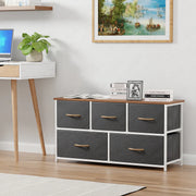 Lukzer Metal Multi-Purpose Rack with Fabric Drawers (MMR-003)