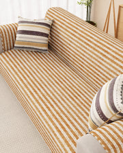 Lukzer Reversible Quilted Sofa Mat with Arms Optical Stripe (SC-184-01/A)