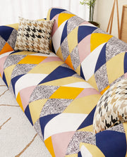 Lukzer Polyester Sofa Cover - Multicolor (SC-044-01)