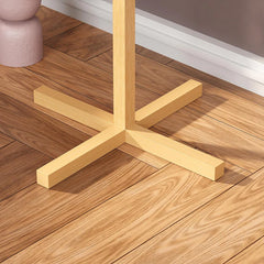 Lukzer Bamboo Freestanding Coat Hanger Stand with 8 Hooks (CH-493)