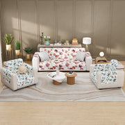 Lukzer Quilted Reversible Sofa Cover Mat with Arms | Polyester Blend 350 GSM Full Coverage & Back Belt for Stability | Washable Furniture Protector.