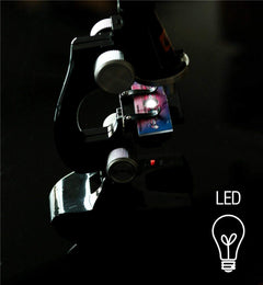Lukzer Microscope Kit with LED 100X 400X and 1200X Magnification
