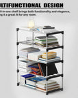 Easy DIY Bookshelf/Stationery Storage Organizer | (Metal & Plastic)