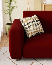Lukzer Polyester Sofa Cover Wine Red (SC-049-01)