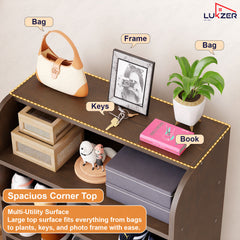 Lukzer Heavy-Duty 6 Layer Open Shoe Organizer Rack Stand (SR-005/Wenge)