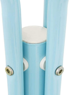 Lukzer 8-Hook Freestanding Metal Coat Stand – Stylish & Durable (Blue/White/Black, 170x42cm