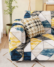 Lukzer Polyester Sofa Cover - Prism Yellow (SC-047-01)
