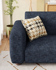 Lukzer Polyester Sofa Cover  Dark Blue Lining (SC-023-01)