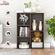Lukzer Engineered Wood 5 Shelves Open Cabinet Bookshelf & Storage Organiser (MR-026/Wenge)