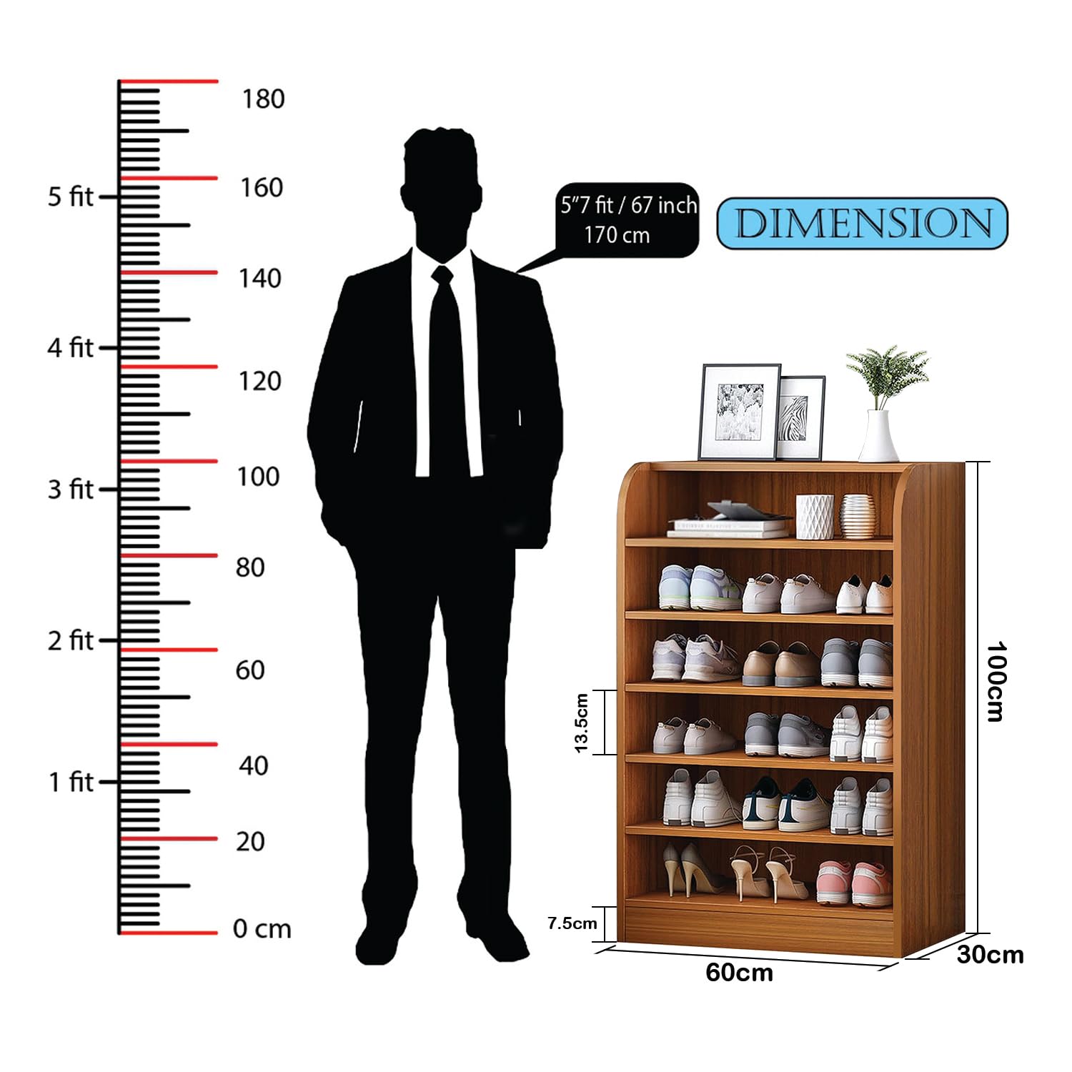 6 Layer Shoe Rack/Open Display Rack | (SR-005)