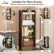 Lukzer 3 Layer Engineered Wood Multipurpose Rack Bookshelf Organizer Stand (MR-010/Wenge)