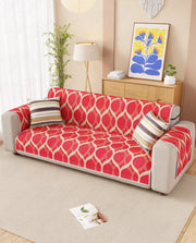 Lukzer Reversible Quilted Sofa Mat with Arms Dessert Jewel (SC-202-01)