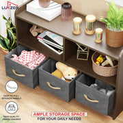 Lukzer 2-Layer Engineered Wood 3 Drawers Bookshelf & Storage Organizer (MR-025/Wenge)