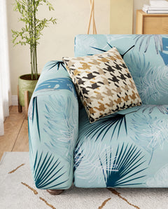 Lukzer Polyester Sofa Cover Light Blue (SC-008-01)