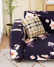 Lukzer Polyester Sofa Cover - Floral Print (SC-005-01)