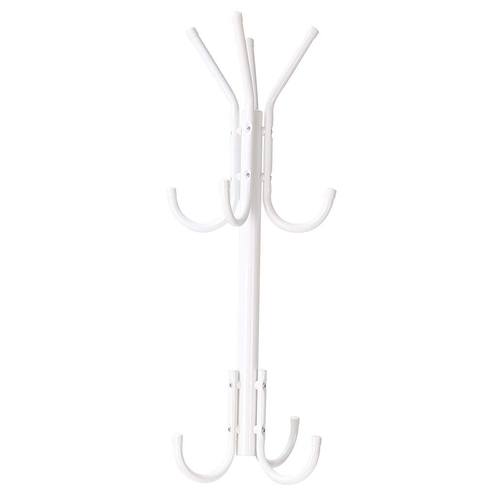Lukzer 8-Hook Freestanding Metal Coat Stand – Stylish & Durable (Blue/White/Black, 170x42cm