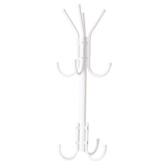 Lukzer 8-Hook Freestanding Metal Coat Stand – Stylish & Durable (Blue/White/Black, 170x42cm