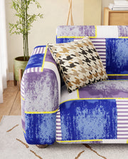 Lukzer Polyester Sofa Cover - Multi Patch (SC-042-01)