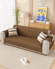 Lukzer Quilted Sofa Mat Walnut (SC-195-01)