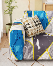 Lukzer Polyester Sofa Cover - Colorful Marble (SC-033-01)