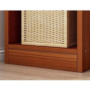 Lukzer 6 Layer Engineered Wood Bookshelf Multipurpose Rack (MR-005/Oak Brown)