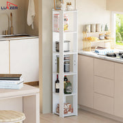 Lukzer Engineered Wood Multipurpose Bookshelf & Storage Organiser (MR-019/White)