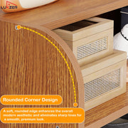 Lukzer Heavy-Duty 6 Layer Open Shoe Organizer Rack Stand (SR-005/Oak Brown)