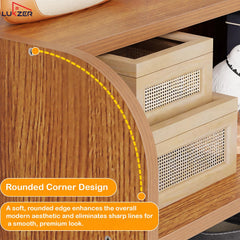 Lukzer Heavy-Duty 6 Layer Open Shoe Organizer Rack Stand (SR-005/Oak Brown)