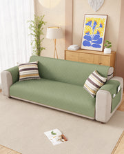 Lukzer Quilted Sofa Mat Mint Green (SC-199-01)