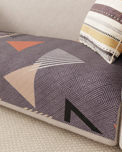 Lukzer Quilted Waterproof Sofa Mat  Floating Triangle (SC-188-01)