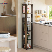 Lukzer Engineered Wood Multipurpose Bookshelf & Storage Organiser (MR-019/Wenge)