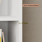 Lukzer Elegant 3-Layer Bookshelf & Organizer – White & Oak Brown (MR-014)