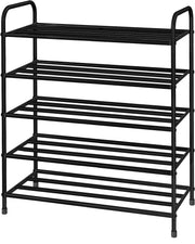 Lukzer Metal Shoe Rack & Open Display Shelf – Durable Storage Organizer