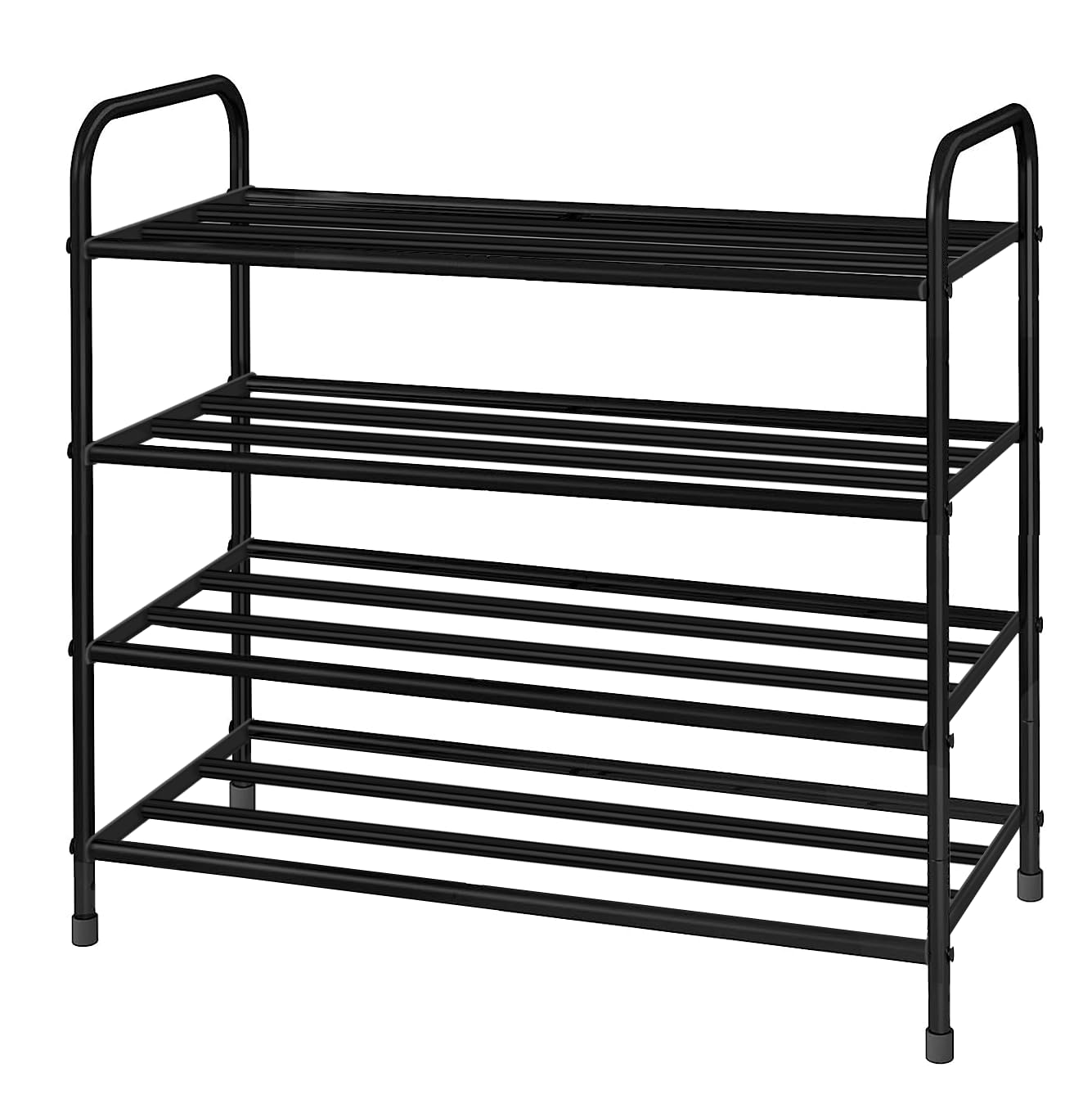 Lukzer Metal Shoe Rack & Open Display Shelf – Durable Storage Organizer