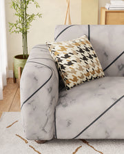 Lukzer Polyester Sofa Cover - Grey Marble (SC-039-01)